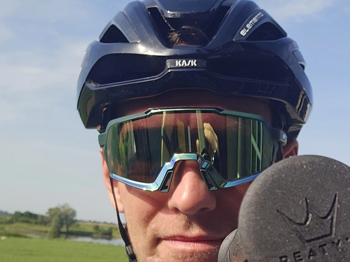 100% Korbin sportbril test met HiPER Mint Mirror lens