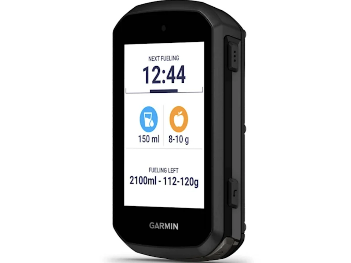 Garmin Edge 850 geeft eten en drinken advies tijdens rit
