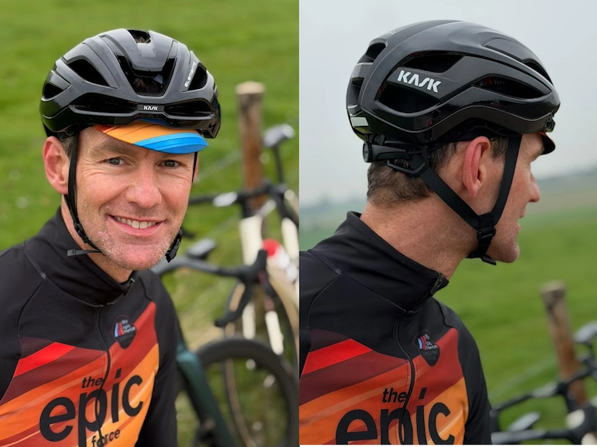 Kask Elemento bij Peter tijdens wielrennen in Limburg