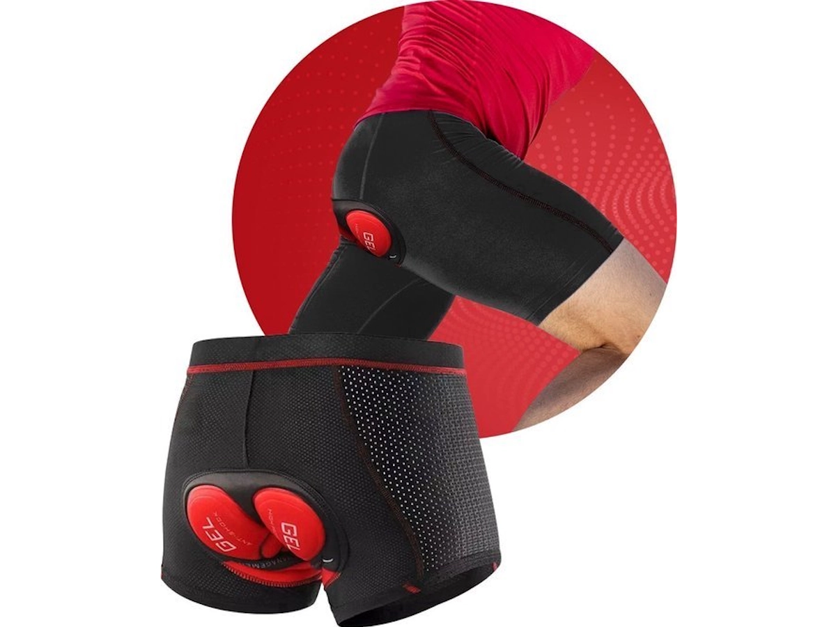 Mesh fietsonderbroek met ademende stof en ingebouwde zeem