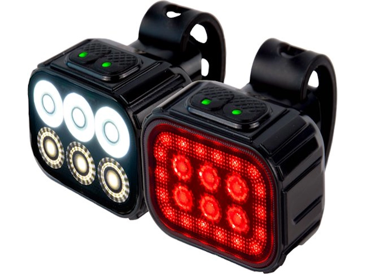 set R2B USB oplaadbare fietsverlichting