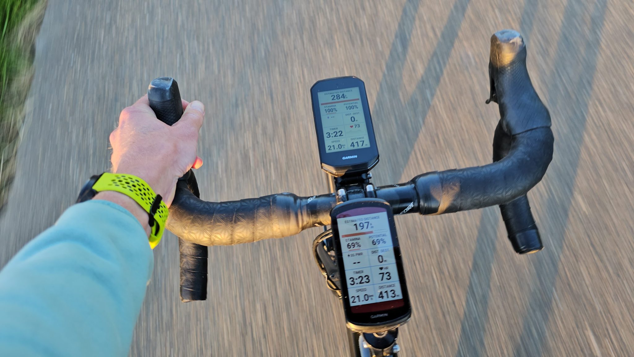garmin fietscompeters op mijn stuur